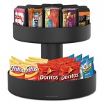 Mind Reader Supreme Lazy Suzan Condiment/Snack Organizer, Black, 22.05 x 2.05 x 16.14 EMSSNACKCARBLK