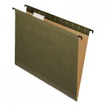 Pendaflex 6152 1/5 SureHook Hanging Folders, Letter Size, 1/5-Cut Tab, Standard Green, 20/Box PFX615215
