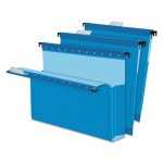 Pendaflex SureHook Reinforced Hanging Box Files, 2" Exp with Sides, Letter, Blue, 25/Box PFX59202