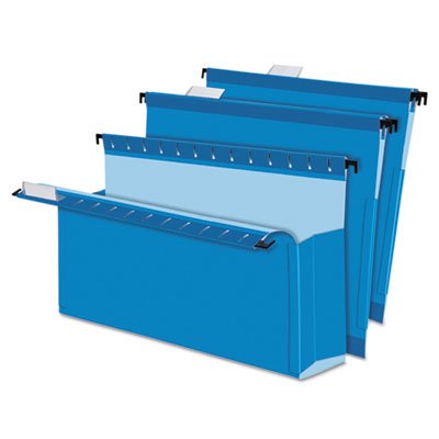 Pendaflex SureHook Reinforced Hanging Box Files, 3" Expansion, Legal, Blue, 25/Box PFX59303