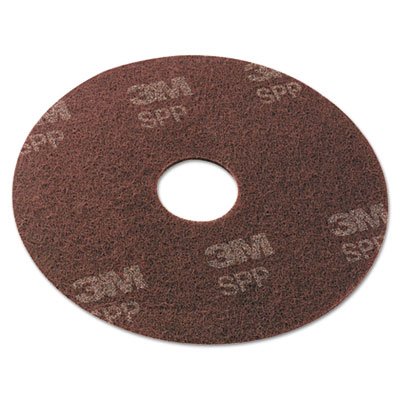 Scotch-Brite Surface Preparation Pad, 20" Diameter, Maroon, 10/Carton MMMSPP20