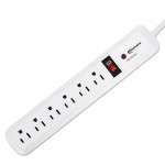 IVR71652 Surge Protector, 6 Outlets, 4 ft Cord, 540 Joules, White IVR71652