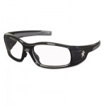 MCR Safety Swagger Safety Glasses, Black Frame, Clear Lens CRWSR110