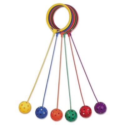 Swing Ball Set, Plastic, Assorted Colors, 6/Set CSISBSET