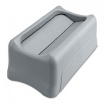 Rubbermaid Commercial FG267360GRAY Swing Lid for Slim Jim Waste Container, Gray RCP267360GY