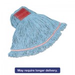 C15306 BL00 Swinger Loop Wet Mop Heads, Cotton/Synthetic, Blue, Large RCPC153BLU