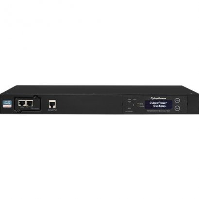 CyberPower Switched ATS PDU 200-240V 20A 1U 10-Outlets (2) IEC C20 PDU20SWHVIEC10ATNET