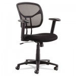 3407 Swivel/Tilt Mesh Task Chair, Height Adjustable T-Bar Arms, Black/Chrome OIFMT4818