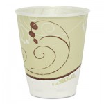 Dart Symphony Design Trophy Foam Hot/Cold Drink Cups, 8 oz, Beige, 1000/Carton SCCX8J8002