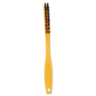 9B56 BLACK Synthetic-Fill Tile & Grout Brush, 8 1/2" Long, Yellow Plastic Handle RCP9B56BLA