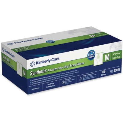 Halyard Synthetic Plus PF Vinyl Exam Gloves 55032