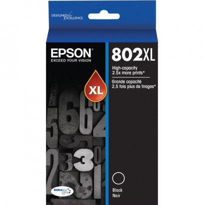 Epson T, Black Ink Cartridge, High-Capacity T802XL120-S
