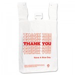 @THW2VAL T-Shirt Thank You Bag, 12 x 7 x 13, 14 Microns, White, 500/Carton IBSTHW2VAL