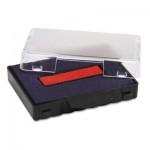 Identity Group T5440 Dater Replacement Ink Pad, 1 1/8 x 2, Blue/Red USSP5440BR