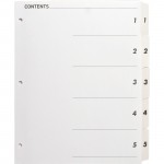 Business Source Table of Content Quick Index Dividers 05852
