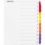 Business Source Table of Content Quick Index Dividers 21903