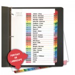 UNV24812 Table of Contents Dividers, Assorted Color 26-Tab, A-Z, Letter, White, 26/Set UNV24812