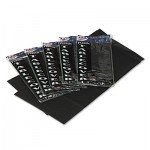 Tablemate 549-BK Table Set Rectangular Table Covers, Heavyweight Plastic, 54 x 108, Black, 6/Pack TBL549BK