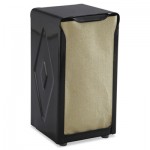SAN H900BK Tabletop Napkin Dispenser, Tall Fold, 3 3/4 x 4 x 7 1/2, Capacity: 150, Black SJMH900BK