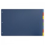 Cardinal Tabloid-Size Poly Index Divider, 8-Tab, Multicolor Colors CRD84251