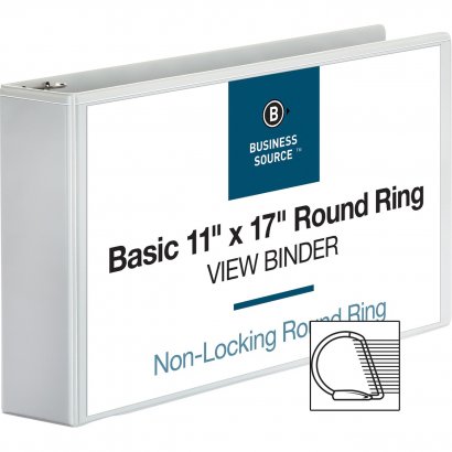 Business Source Tabloid-size White Reference Binder 45102