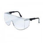 Tacoma Wraparound Safety Glasses, Black Frames, Clear Lenses CRWTC110XL