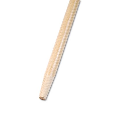 Tapered End Broom Handle, Lacquered Hardwood, 1 1/8 Dia. x 60 Long BWK125