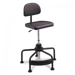 Safco TaskMaster Series EconoMahogany Industrial Chair, Black SAF5117