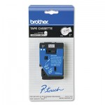 Brother P-Touch TC Tape Cartridge for P-Touch Labelers, 3/8w, Black on White BRTTC20Z1