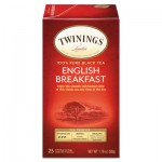 Twinings TNA51726 Tea Bags, English Breakfast, 1.76 oz, 25/Box TWG09181