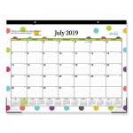 Blue Sky Teacher Dots Academic Year Desk Pad, 22 x 17, Assorted Color Dots, 2021-2022 BLS105496