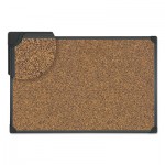 SF152209368 Tech Cork Board, 36 x 24, Cork, Black Frame UNV43022