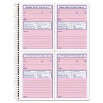 Tops Telephone Message Book, Fax/Mobile Section, 5 1/2 x 3 3/16, Two-Part, 200/Book TOP4005