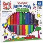 The Pencil Grip Tempera Paint 24-color Mess Free Set 604