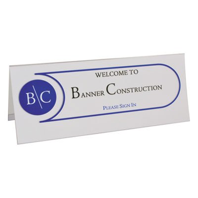 C-Line Tent Card Holders, 4 1/4" x 11", Rigid Heavyweight Clear Plastic, 25/Box CLI87507