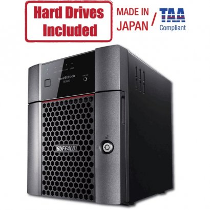 Buffalo TeraStation 3420DN Desktop 8 TB NAS Hard Drives Included TS3420DN0804