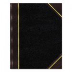 National Texthide Record Book, Black/Burgundy, 300 Green Pages, 14 1/4 x 8 3/4 RED57131