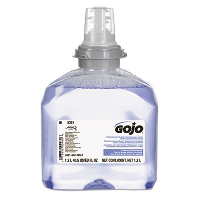 GOJO TFX Luxury Foam Hand Wash, Fresh Scent, Dispenser, 1200mL, 2/Carton GOJ536102