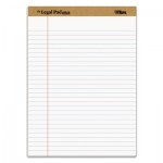 TOPS "The Legal Pad" Ruled Pads, Legal/Wide, 8 1/2 x 11 3/4, White, 50 Sheets, Dozen TOP71533