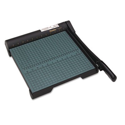 Premier The Original Green Paper Trimmer, 20 Sheets, Wood Base, 12 1/2"x 12 PREW12