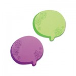 Redi-Tag Thought Bubble Notes, 2 3/4 x 3, Green/Purple, 75-Sheet Pads, 2/Set RTG22102