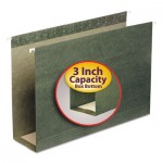 Smead Three Inch Capacity Box Bottom Hanging File Folders, Legal, Green, 25/Box SMD64379