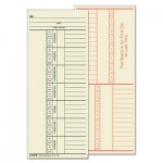 Tops Time Card for Cincinnati, Named Days, Two-Sided, 3 3/8 x 8 1/4, 500/Box TOP1260