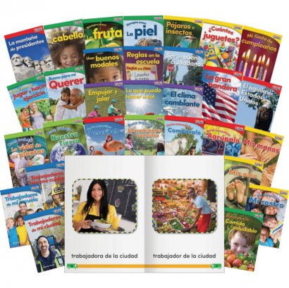 Shell TIME For Kids Informational Text Grade K Readers 30-Book Spanish Set 25857