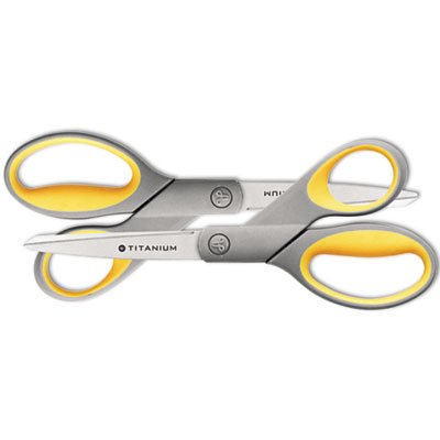 Westcott Titanium Bonded Scissors, 8" Straight, 2/Pack ACM13901