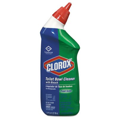 Clorox 31 Toilet Bowl Cleaner with Bleach, Fresh, 24oz Bottle, 12/Carton CLO00031CT
