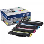 Brother Toner, 1,400/1,300 Page-Yield, Black/Cyan/Magenta/Yellow BRTTN2234PK