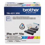 Brother Toner, 1,800 Page-Yield, Cyan/Magenta/Yellow BRTTN4313PK