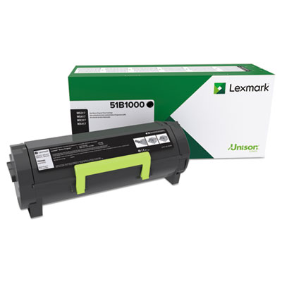 Lexmark Toner, Black LEX51B1000