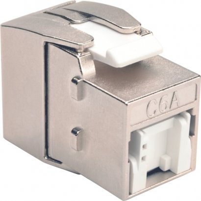 Tripp Lite Toolless Cat6a Keystone Jack - Gray N238-001-GY-TFA